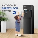 Daewoo 540Watts, Water Dispenser with Bullet Icemaker, Black - DWD7629