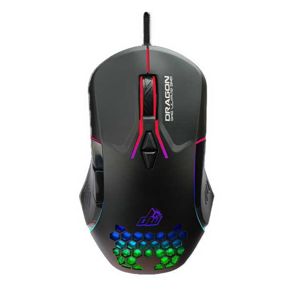 DRAGON WAR Hephaestus RGB Gaming Mouse, Black - G26BK