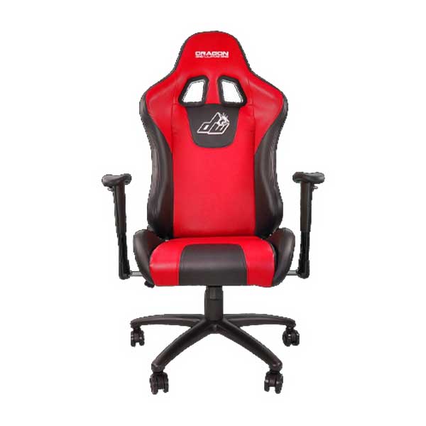 DRAGON WAR Ergonomic Gaming Chair with 2D Armrest, Red - GC-003RD