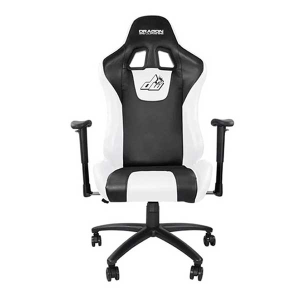 DRAGON WAR Ergonomic Gaming Chair with 2D Armrest, White - GC-003WT