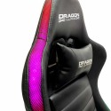 DRAGON WAR LED Racing Chair with 4D Armrest, Black - GC-015BK