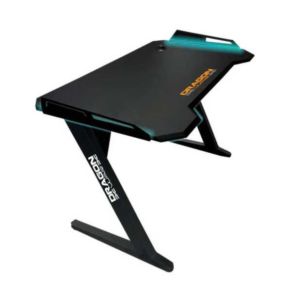 DRAGON WAR Gaming Desk RGB Version, 126 cm x 68 cm x 76 cm - GT-006BKM