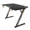 DRAGON WAR Gaming Desk RGB Version, 120 cm x 68 cm x 76 cm - GT-101BKM