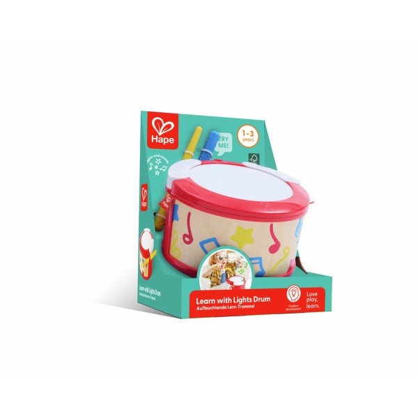 Hape Learn to Play Drum Toy for Baby - E0620-T Hape Learn to Play Drum Toy for Baby - E0620-T