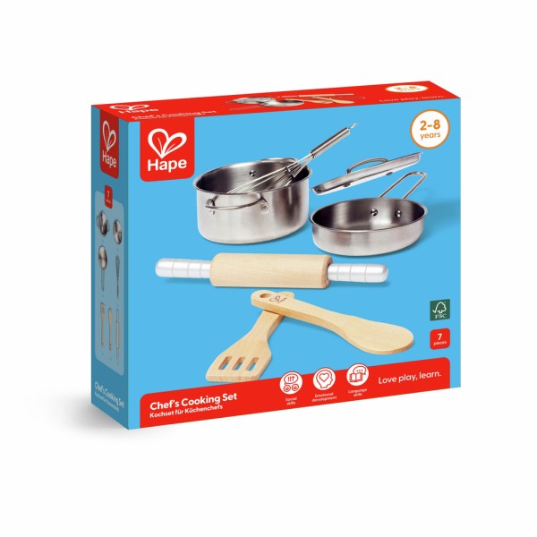 Hape Chef's Cooking Set Toy for Baby - E3137-T