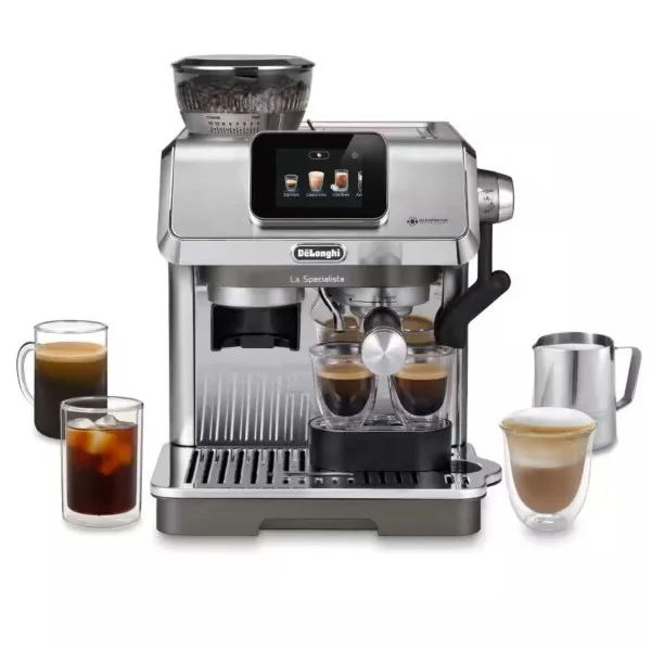 De'Longhi Barista Coffee Machine Barista Kit 15 Bar, Silver - EC9455.M