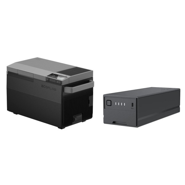 EcoFlow GLACIER Portable Refrigerator with EcoFlow GLACIER Plug-in Battery - EF-BX100/ EF-BX100-EB