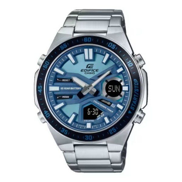 Casio Edifice Stainless Steel Band Analog-Digital Watch for Men - EFV-C110D-2BDF