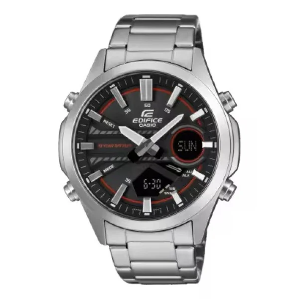Casio Edifice Stainless Steel Band, Analog-Digital Watch for Men - EFV-C120D-1A4DF