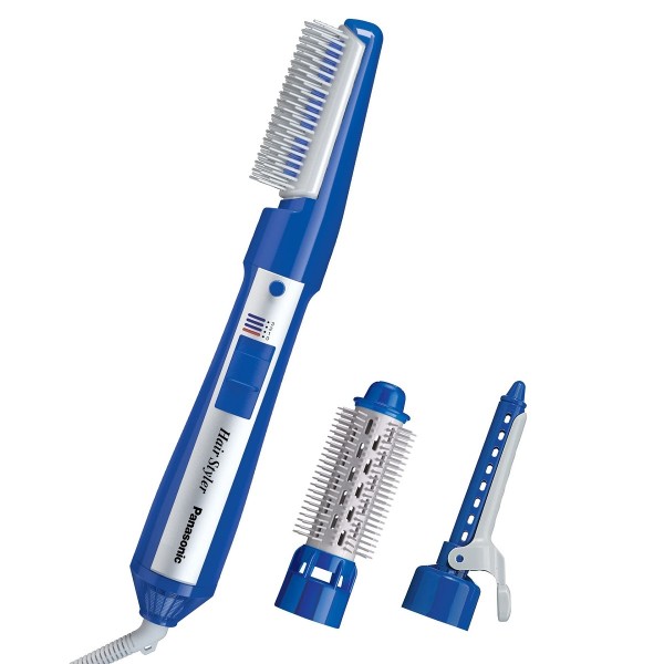 Panasonic 650Watts, 2-Speed Settings, 3 Attachments, Blue/White - Hair Styler