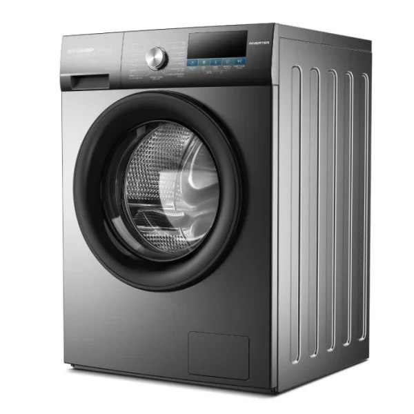Sharp 9KG, 1200 RPM, Front Load Washer, Silver - ES-FSI912DLZ-S-K