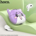 HOCO Cute Cat True Wireless Stereo Headset, Purple - EW48-P