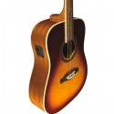 EKO Professional EQ Acoustic Guitar, Vintage Burst - ONE-D-EQ-VB