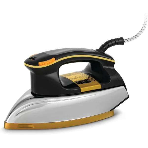 Black & Decker 1200W Heavy Weight Dry Iron, Black/Gold - F550-B5