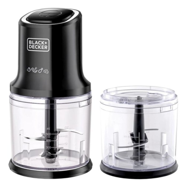 Black & Decker 500W Vertical Chopper with 500ml Jar - FC500J-B5
