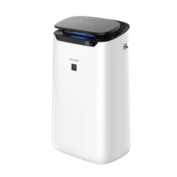 Sharp Plasma Cluster HEPA Filter 128 m2 Air Purifier, White - FP-J80SA-W