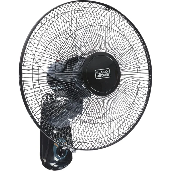 Black & Decker 16-Inch, 55Watts, 3 Speed Wall Fan - FW1620-B5