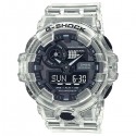 CASIO G-SHOCK Analog-Digital Transparent Watch - GA-700SKE-7ADR