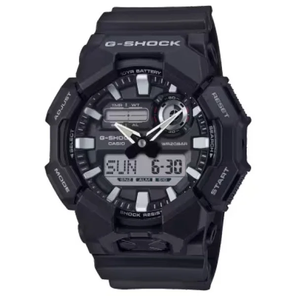 Casio G-Shock Black Band Analog-Digital Watch for Men - GA-010-1ADR