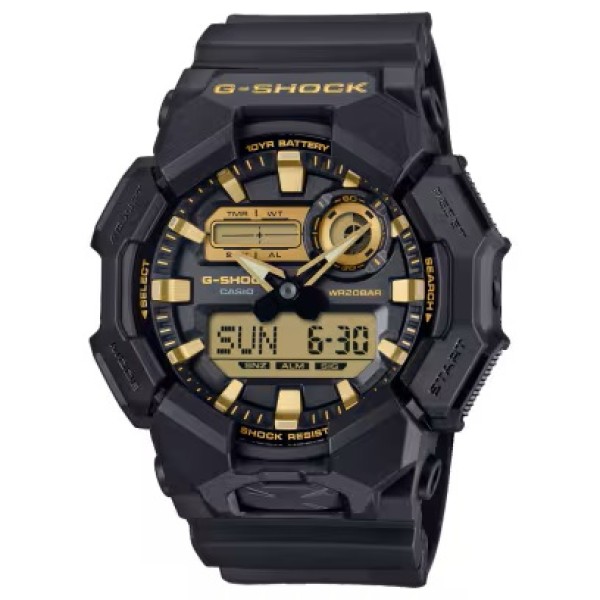 Casio G-Shock Black Band Analog-Digital Watch for Men - GA-010GB-1A9DR