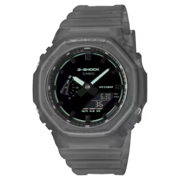 Casio G-Shock Transparent Gray Band, Analog-Digital Watch for Men - GA-2100K-1ADR