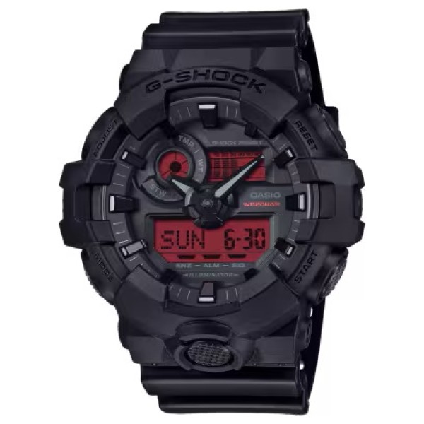 Casio G-Shock Black Band, Analog-Digital Watch for Men - GA-700BBR-1ADR