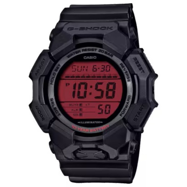 Casio G-Shock Black Band, Digital Watch for Men - GD-010BBR-1DR