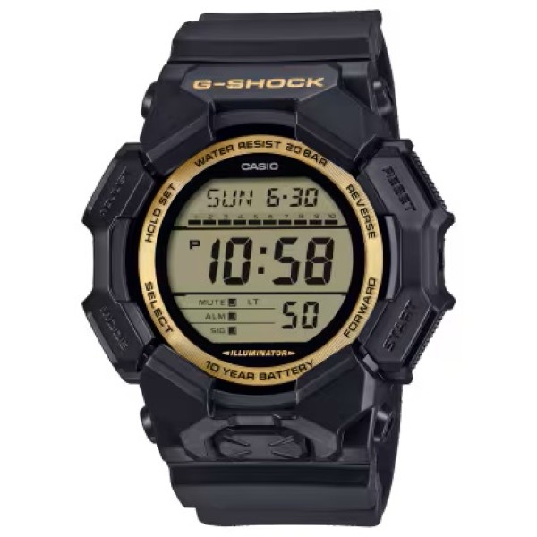 Casio G-Shock, Black Band Digital Watch for Men - GD-010GB-1A9DR