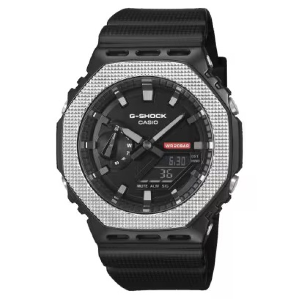Casio G-Shock Black Band Analog-Digital Watch for Men - GM-2100BM-1ADR