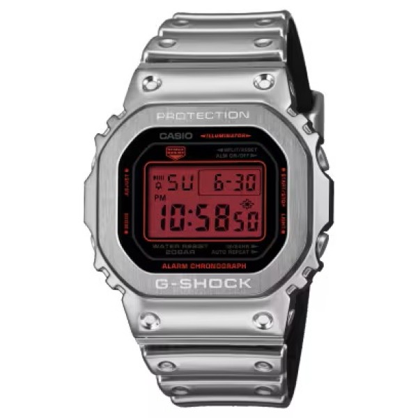 Casio G-Shock Fine Metallic Series, Silicone Band Digital Watch for Men - GM-5600YRA-8DR