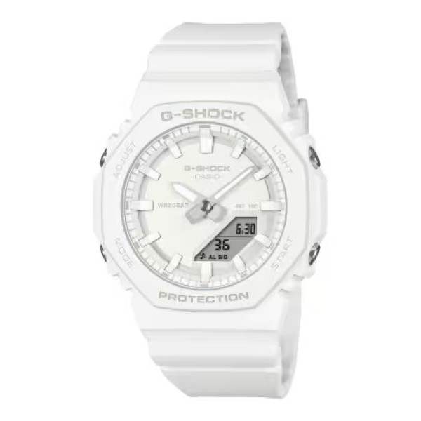 Casio G-Shock White Band, Analog-Digital Watch for Women - GMA-P2100-7ADR