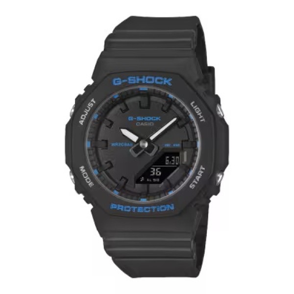 Casio G-Shock Black Band Analog-Digital Watch for Women - GMA-P2100BA-1ADR