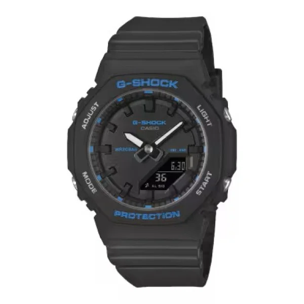 Casio G-Shock Black Band Analog-Digital Watch for Women - GMA-P2100BA-1ADR
