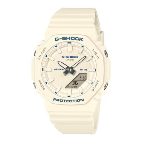 Casio G-Shock Off White Band Analog-Digital Watch for Women - GMA-P2100BA-7ADR