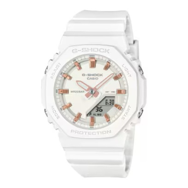 Casio G-Shock, White Band Analog-Digital Watch for Women - GMA-P2100M-7ADR