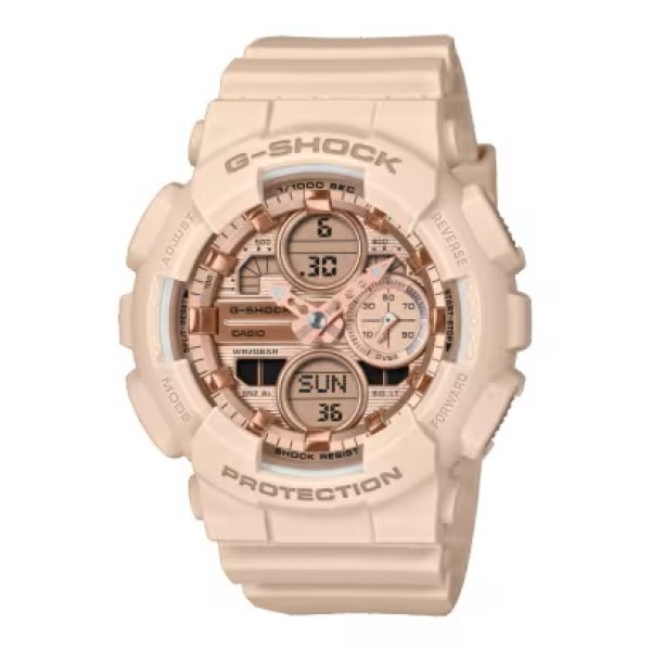 Casio G-Shock Analog-Digital Watch for Women - GMA-S140PG-4ADR