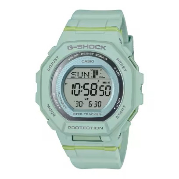 Casio G-Shock Green Band, Sports Digital Bluetooth Watch for Women - GMD-B300-3DR