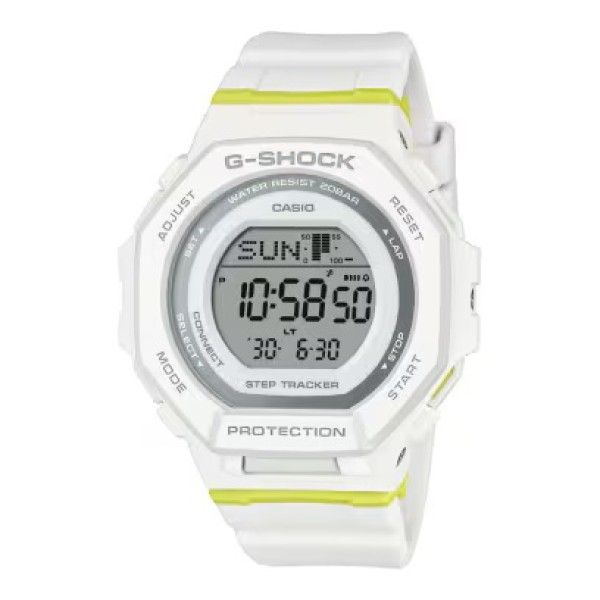 Casio G-Shock White Band, Digital Bluetooth Watch for Women - GMD-B300SC-7DR