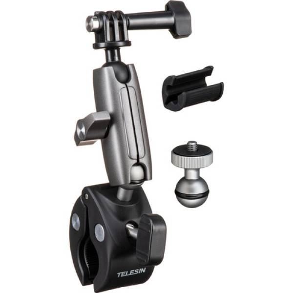 Telesin Aluminum Universal Handlebar Mount for Action Cameras & Phones - GP-HBM-001