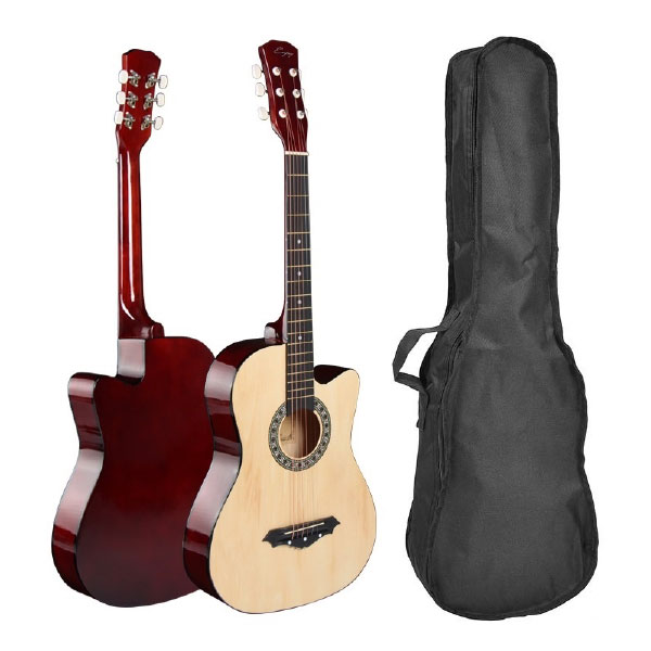 ENJOY Basswood 38” Acoustic Guitar For Beginners, Natural - MY-38C-NATURAL