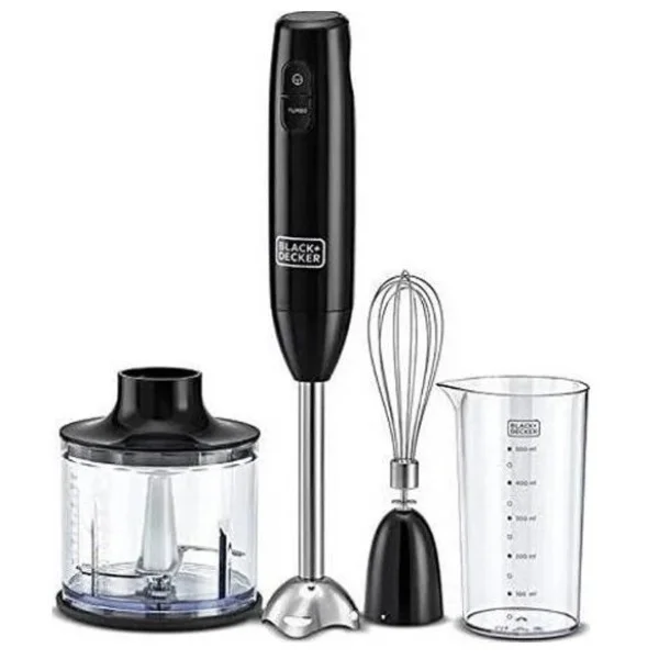 Black & Decker 600W 3 in 1 Hand Blender with Chopper - HB600-B5