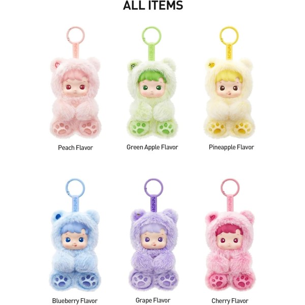 Pop Mart Labubu HACIPUPU Gummy Bear Series Vinyl Plush Pendant Single Blind Box - HCP107474-T