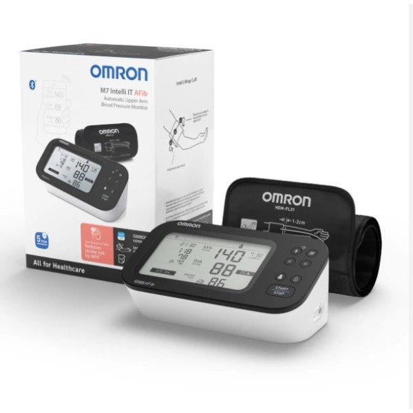 Omron M7 Intelli IT AFib Blood Pressure Monitor - HEM-7380T1- EBK