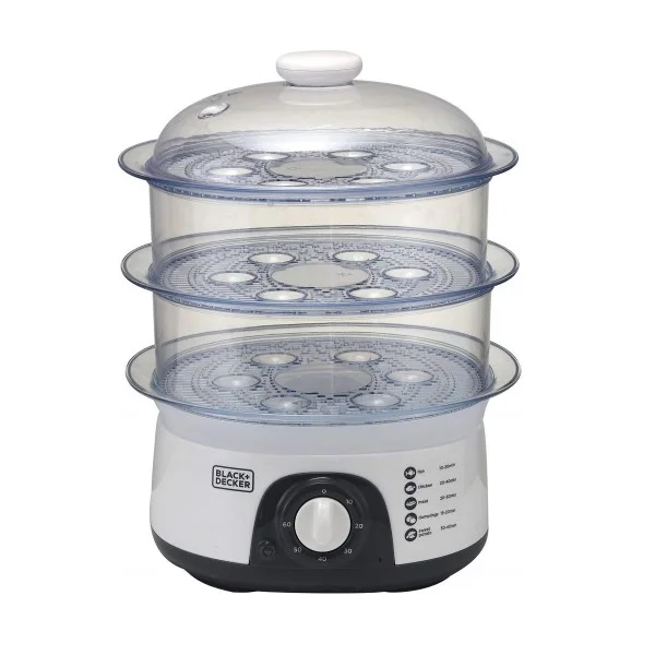 Black & Decker 3 Tier, 775 Watts, 10 Liters Food Steamer - HS6000-B5