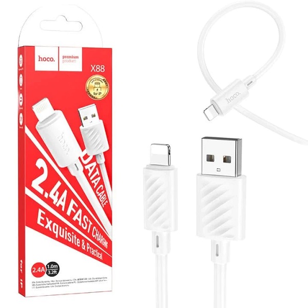Hoco Lightning To USB-A Cable - 20W / 1M Model: X88 P