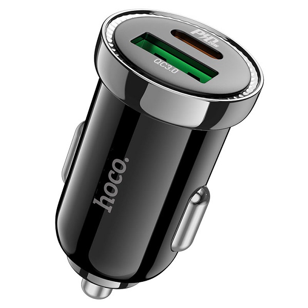 Hoco Car Charger Leading PD20W and QC3.0 Model: Z44