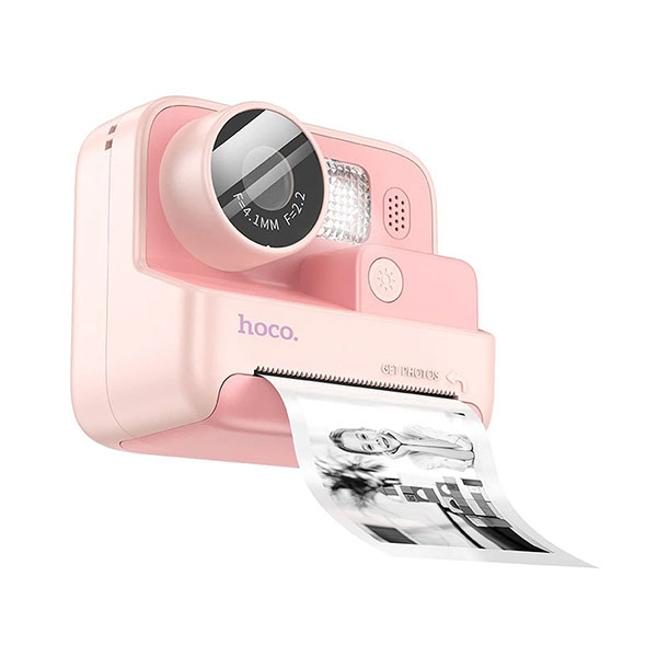 HOCO Kids Camera with Printer, Pink - DV200-P