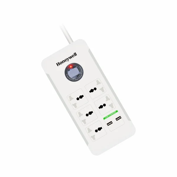 HONEYWELL 5 Socket Surge Protector with 2 USB Socket - HC000018