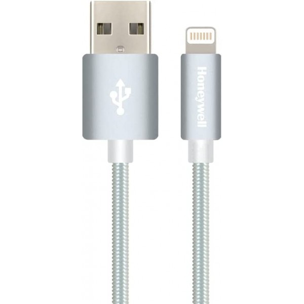 HONEYWELL Apple Lightning Sync & Charge Cable, 1.2 m, Silver - HC000018-CBL