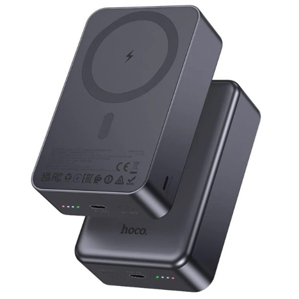 Hoco PD20W Wireless Charging, 20,000mAh Power Bank, Black - J160B